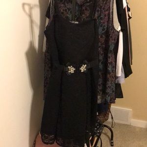 Lane Bryant Formal Lace Jewel Bow Dress